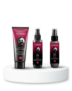 TO-MAN Complete Skincare Combo for Men – (Face Wash + Face Serum + Face Toner) All Skin Types