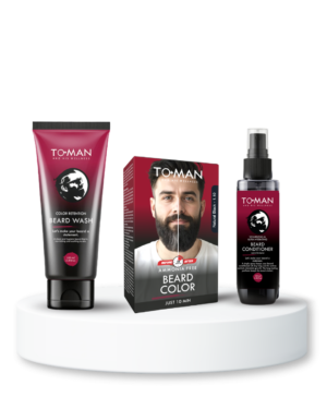 TO-MAN Complete Beard Care Combo – (Beard Wash + Beard Conditioner + Beard Color)